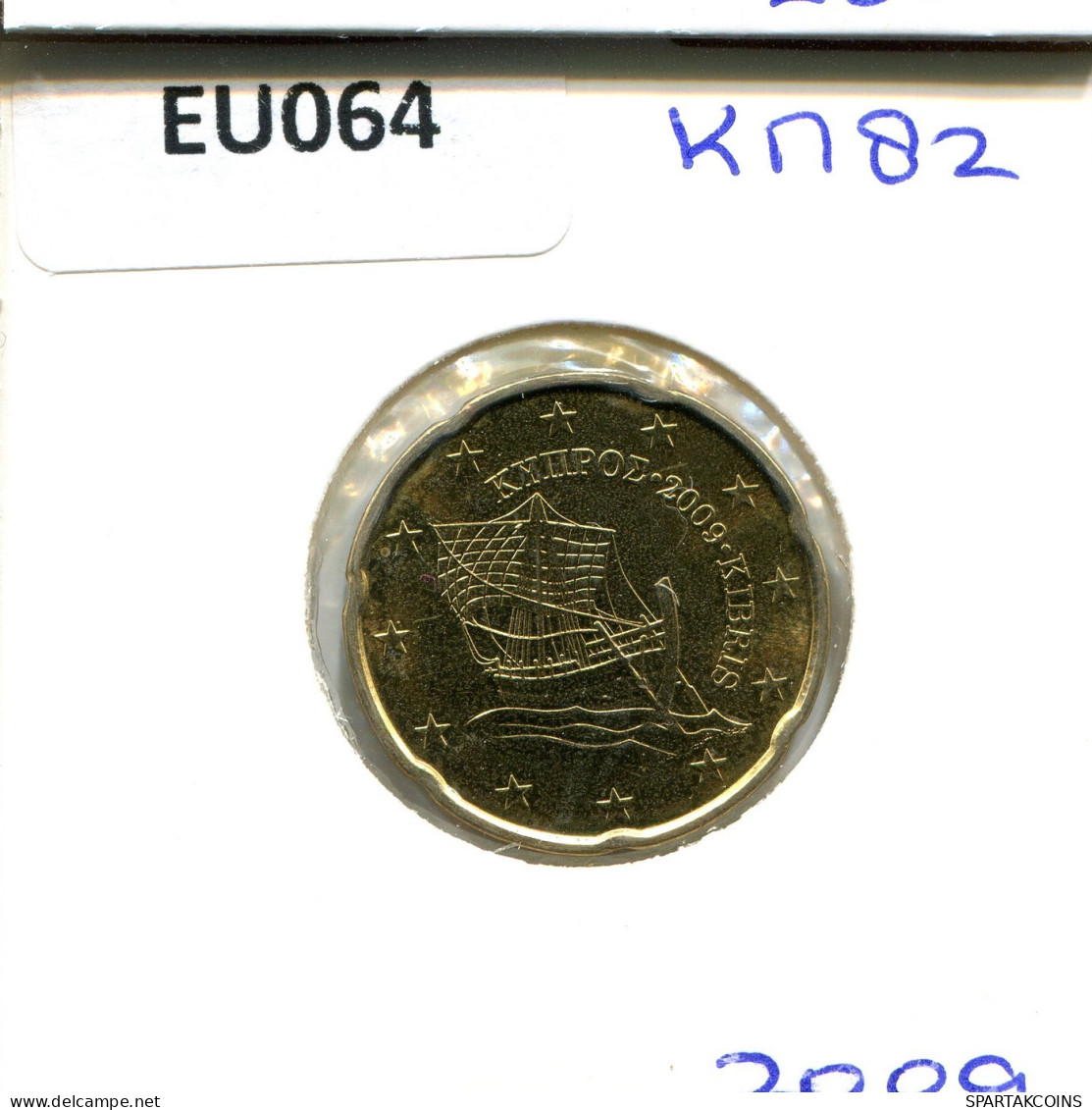 20 EURO CENTS 2009 CYPRUS Coin #EU064.U.A - Chipre
