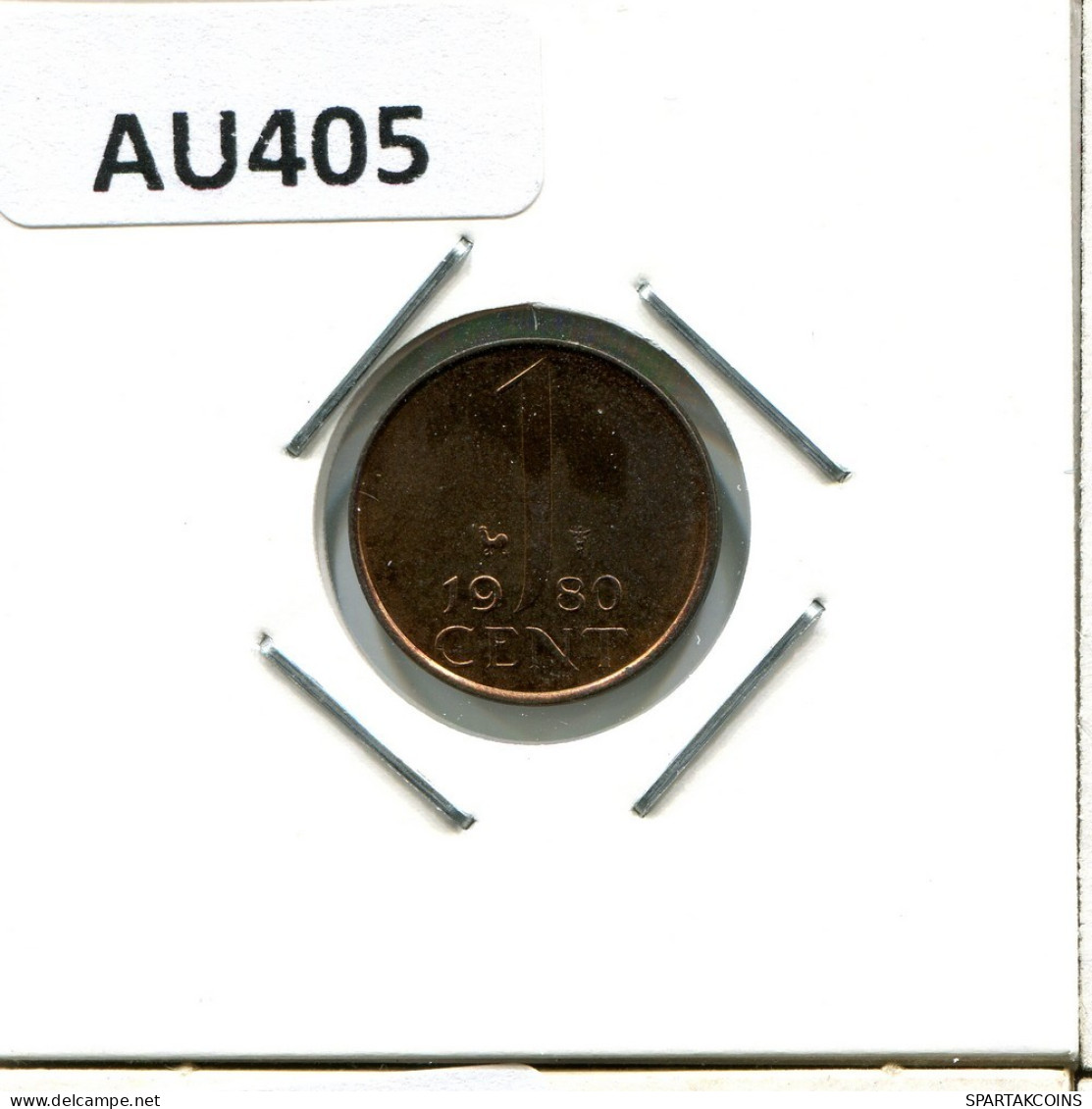 1 CENT 1980 NETHERLANDS Coin #AU405.U.A - 1948-1980: Juliana