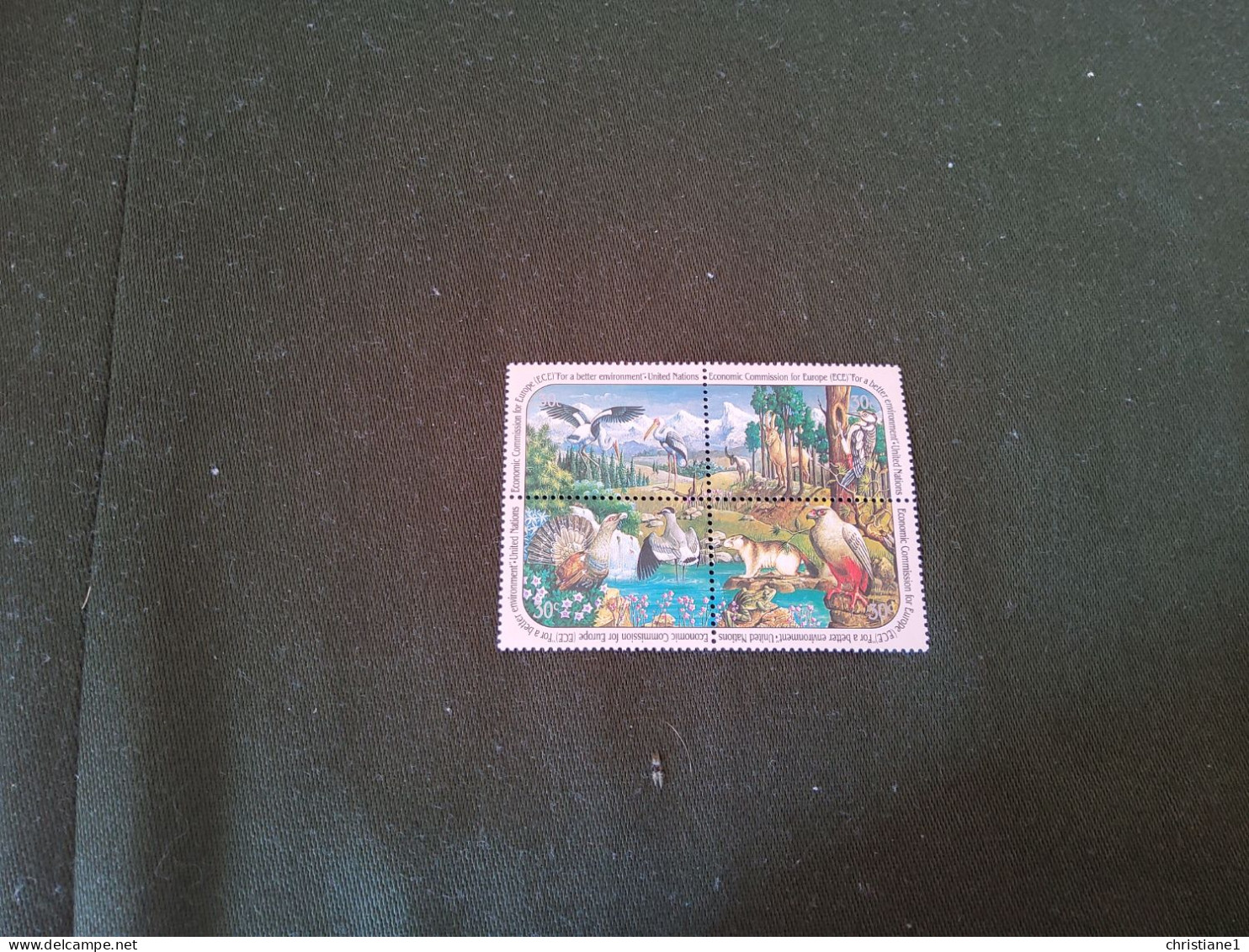 Nations-Unies  New-York  Année 1991 Bloc 2×2 " Environnement " - Unused Stamps