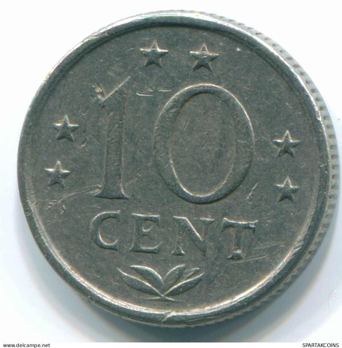 10 CENTS 1970 ANTILLES NÉERLANDAISES Nickel Colonial Pièce #S13375.F.A - Antilles Néerlandaises