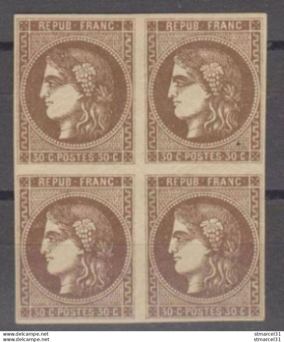 RRR SIGNE BEHR N°47e Dans Bloc Neuf** TBE Cote 4725€ - 1870 Bordeaux Printing