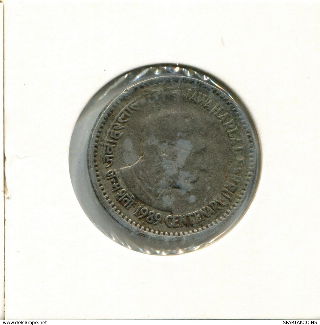 1 RUPEE 1989 INDIA Moneda #AY821.E.A - India