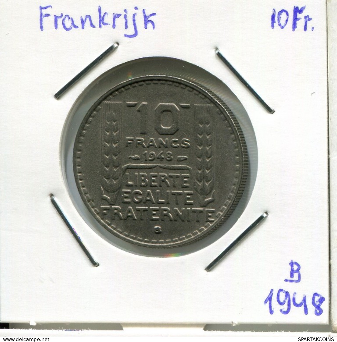 10 FRANCS 1948 B FRANKREICH FRANCE Französisch Münze #AM647.D.A - 10 Francs