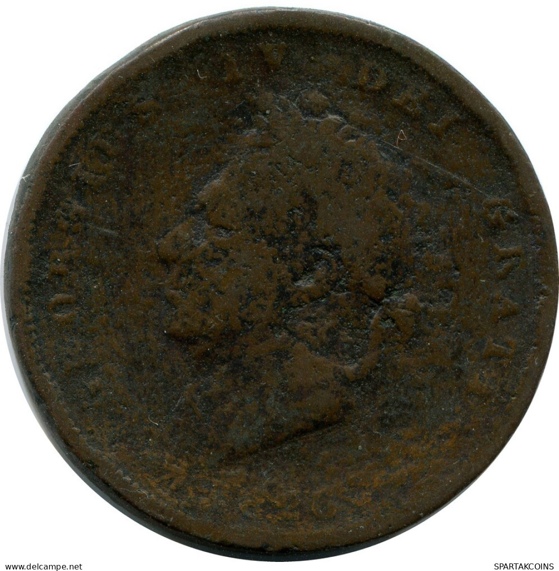 FARTHING 1826 UK GREAT BRITAIN Coin #AZ836.U.A - B. 1 Farthing