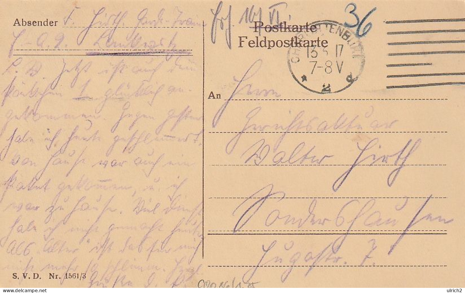 AK Der Sichere Schuß - Halt Still Maxe... - Künstlerkarte Pommerhanz München - Humor - Feldpost 1917 (69357) - Weltkrieg 1914-18