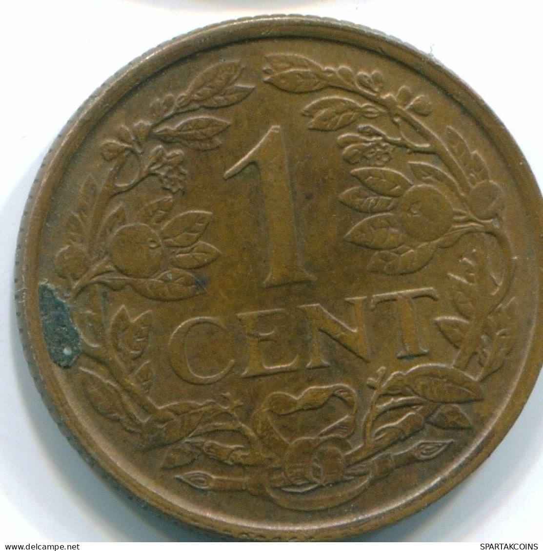 1 CENT 1968 ANTILLES NÉERLANDAISES Bronze Fish Colonial Pièce #S10823.F.A - Antille Olandesi