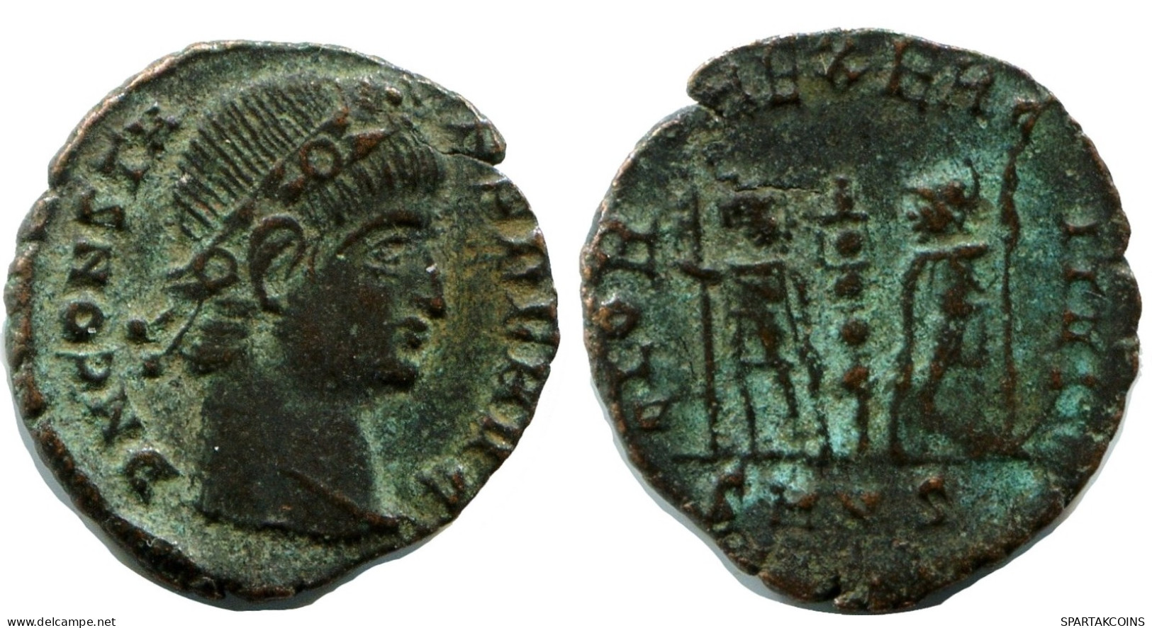 CONSTANS MINTED IN NICOMEDIA FOUND IN IHNASYAH HOARD EGYPT #ANC11769.14.E.A - The Christian Empire (307 AD To 363 AD)