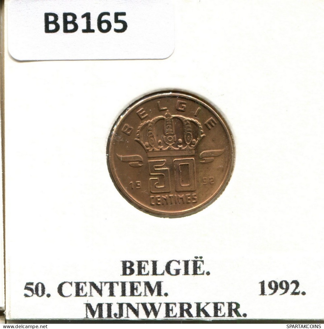 50 CENTIMES 1992 DUTCH Text BÉLGICA BELGIUM Moneda #BB165.E.A - 50 Cent