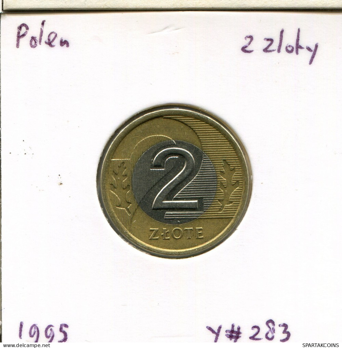 2 ZLOTE 1995 POLOGNE POLAND BIMETALLIC Pièce #AR782.F.A - Polonia
