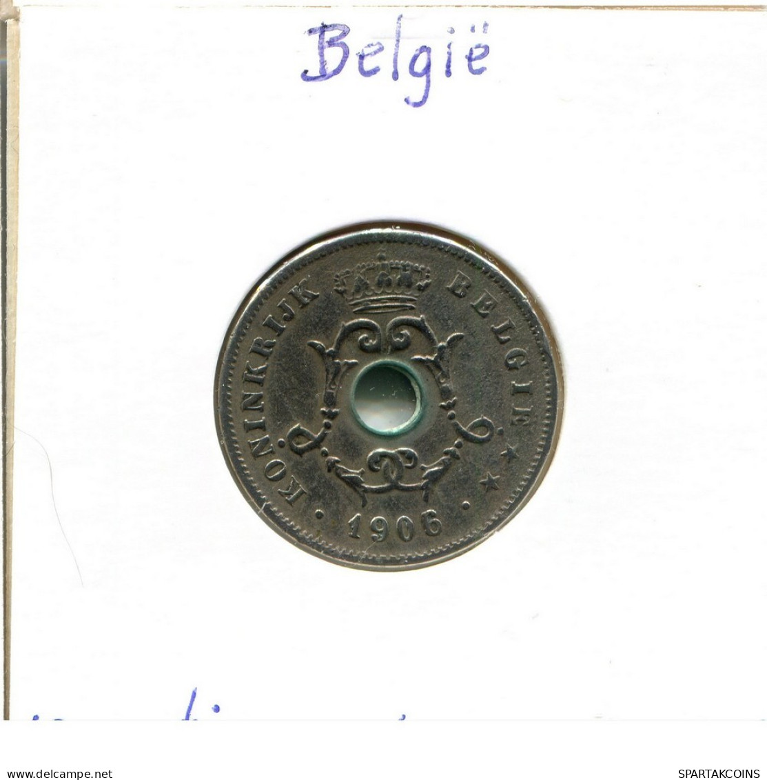 10 CENTIMES 1906 DUTCH Text BÉLGICA BELGIUM Moneda #BA280.E.A - 10 Cents