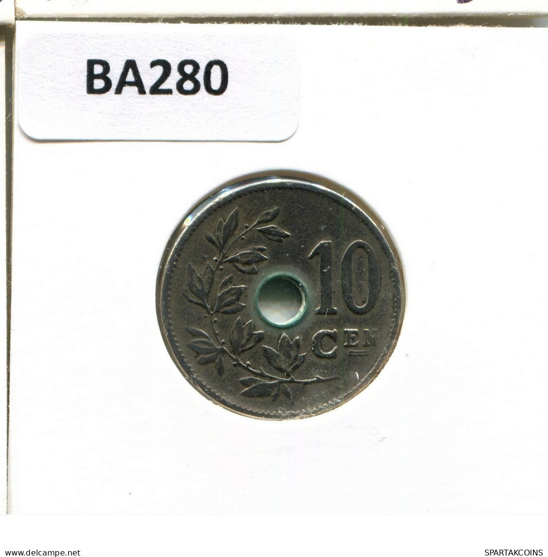 10 CENTIMES 1906 DUTCH Text BÉLGICA BELGIUM Moneda #BA280.E.A - 10 Cents