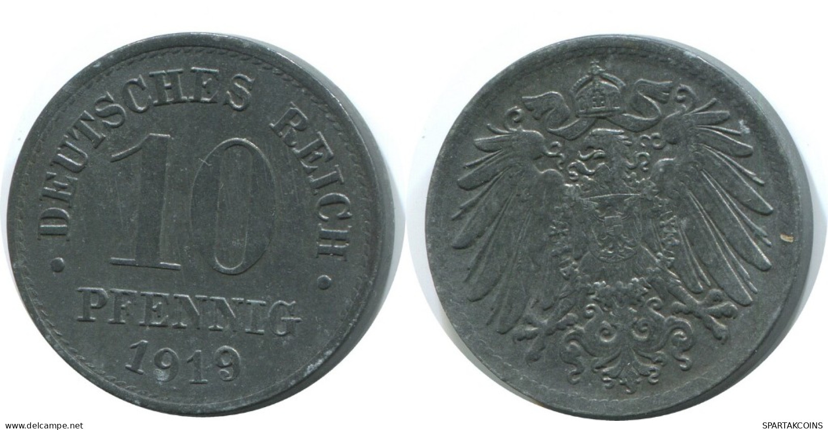 10 PFENNIG 1919 GERMANY Coin #AE406.U.A - 10 Pfennig