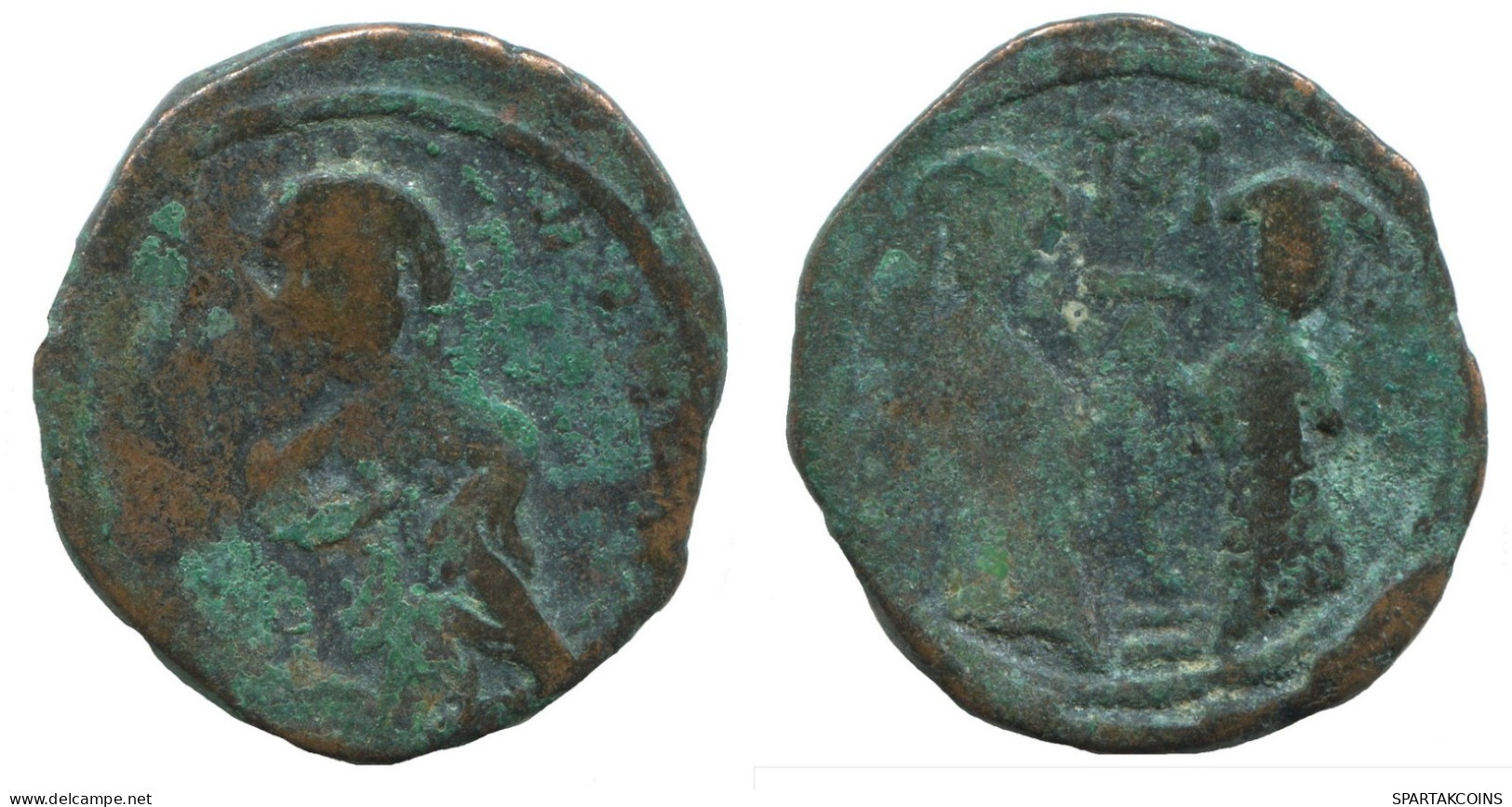 CONSTANTINE X AE FOLLIS CONSTANTINOPLE 7.5g/27mm BYZANTINE Coin #SAV1022.10.U.A - Byzantines
