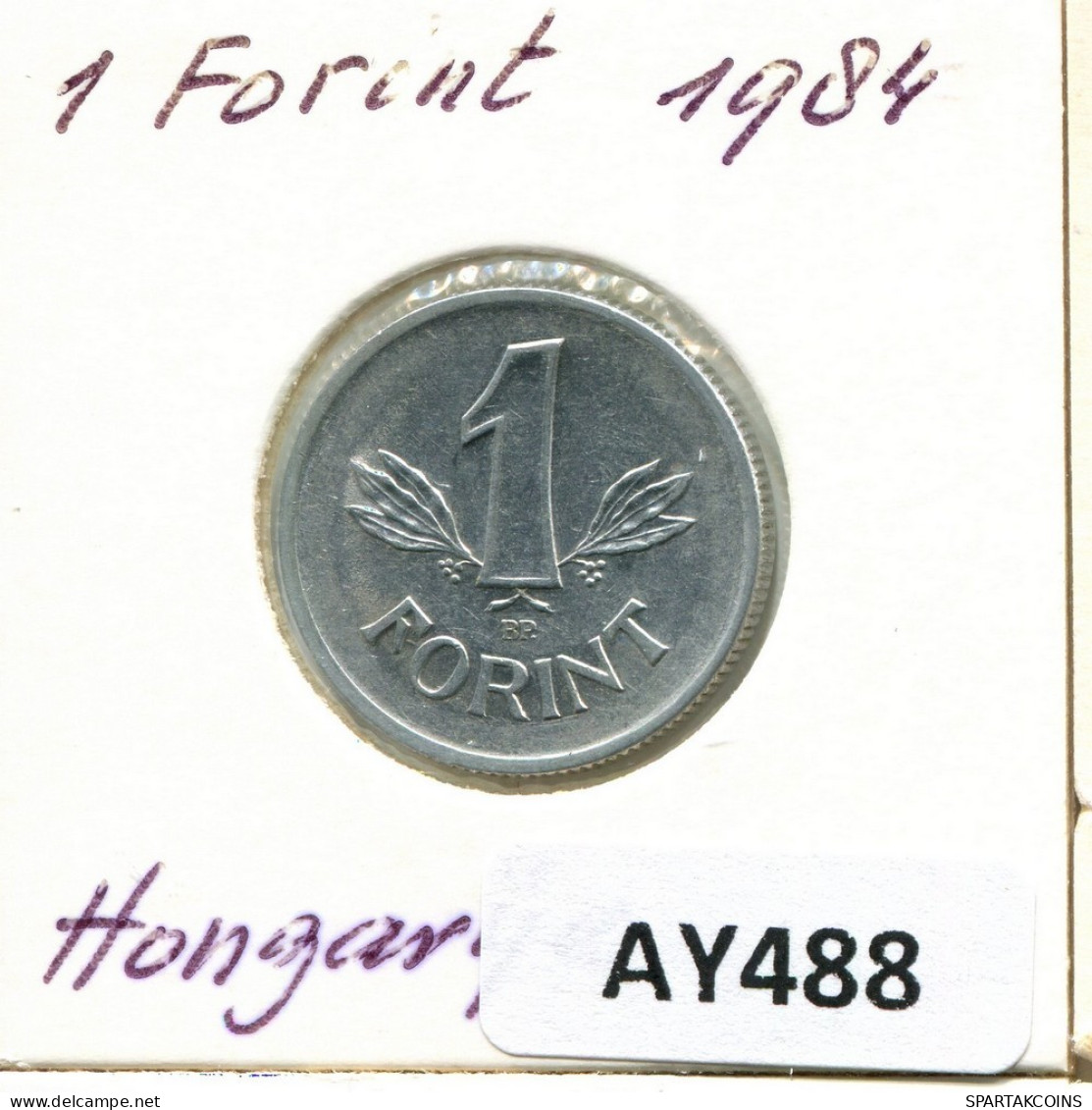 1 FORINT 1984 HUNGRÍA HUNGARY Moneda #AY488.E.A - Hungría