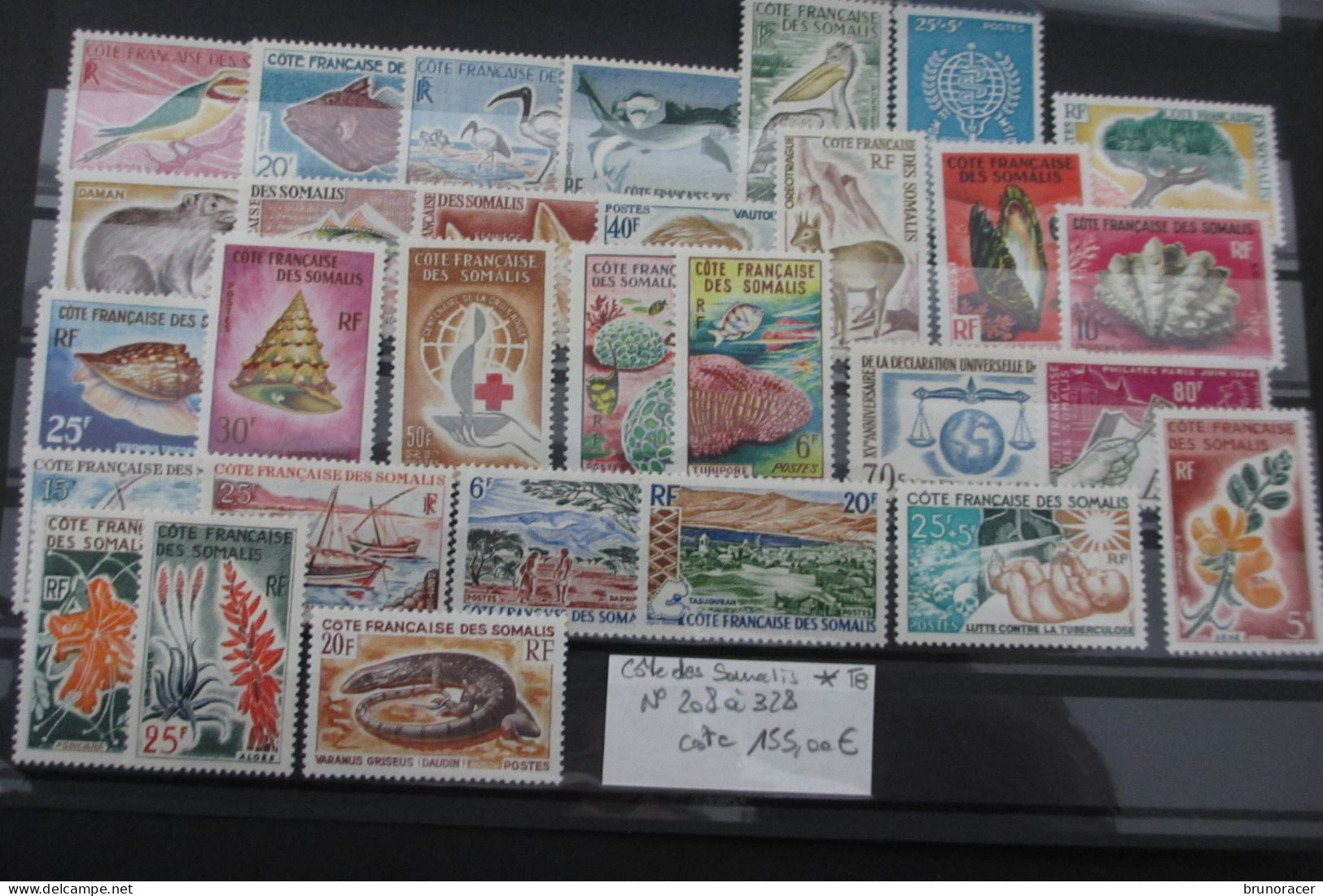 COTE DES SOMALIS N°208 à 328 NEUF* TB COTE 155 EUROS  VOIR SCANS - Unused Stamps