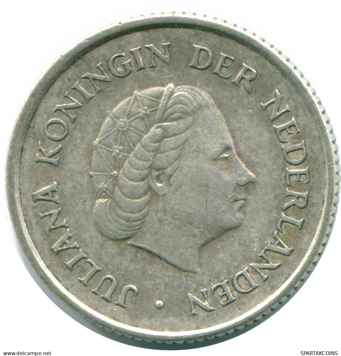 1/4 GULDEN 1967 NIEDERLÄNDISCHE ANTILLEN SILBER Koloniale Münze #NL11521.4.D.A - Netherlands Antilles