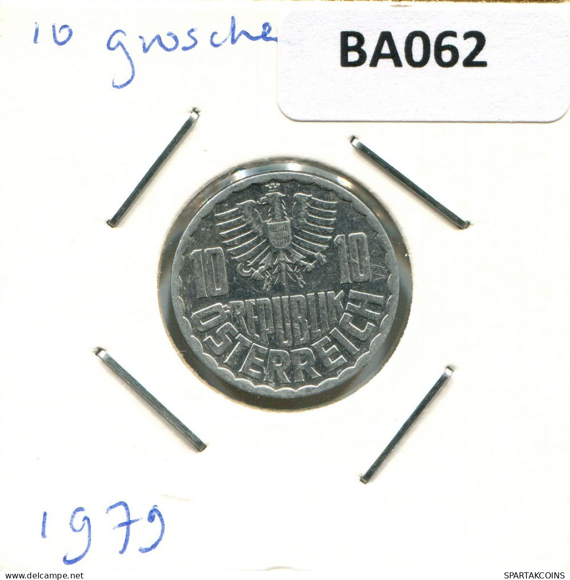 10 GROSCHEN 1979 ÖSTERREICH AUSTRIA Münze #BA062.D.A - Oesterreich