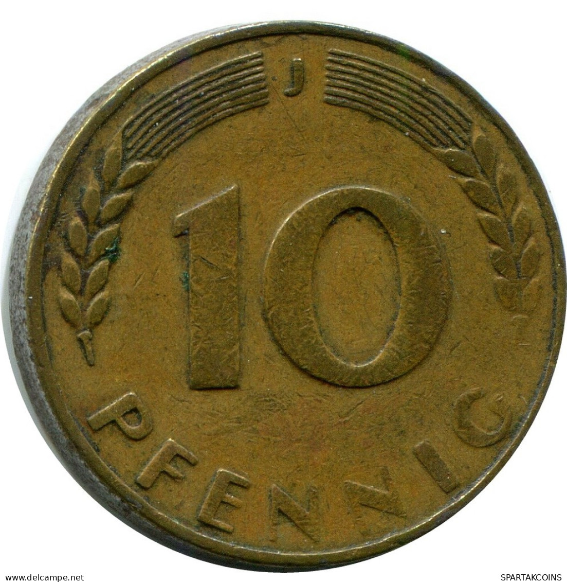 10 PFENNIG 1949 J BRD DEUTSCHLAND Münze GERMANY #AZ454.D.A - 10 Pfennig