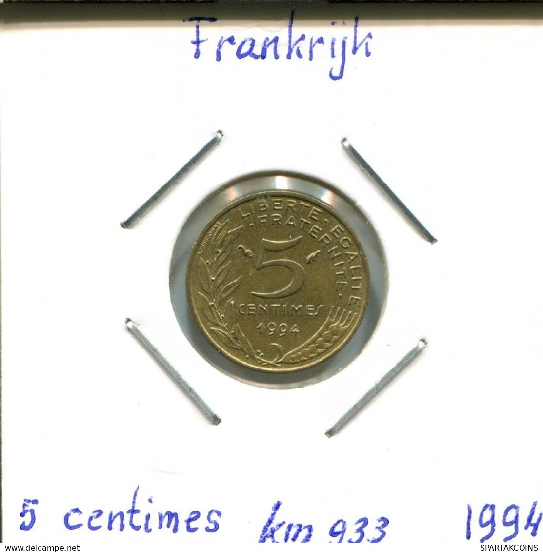 5 CENTIMES 1994 FRANKREICH FRANCE Französisch Münze #AM062.D.A - 5 Centimes