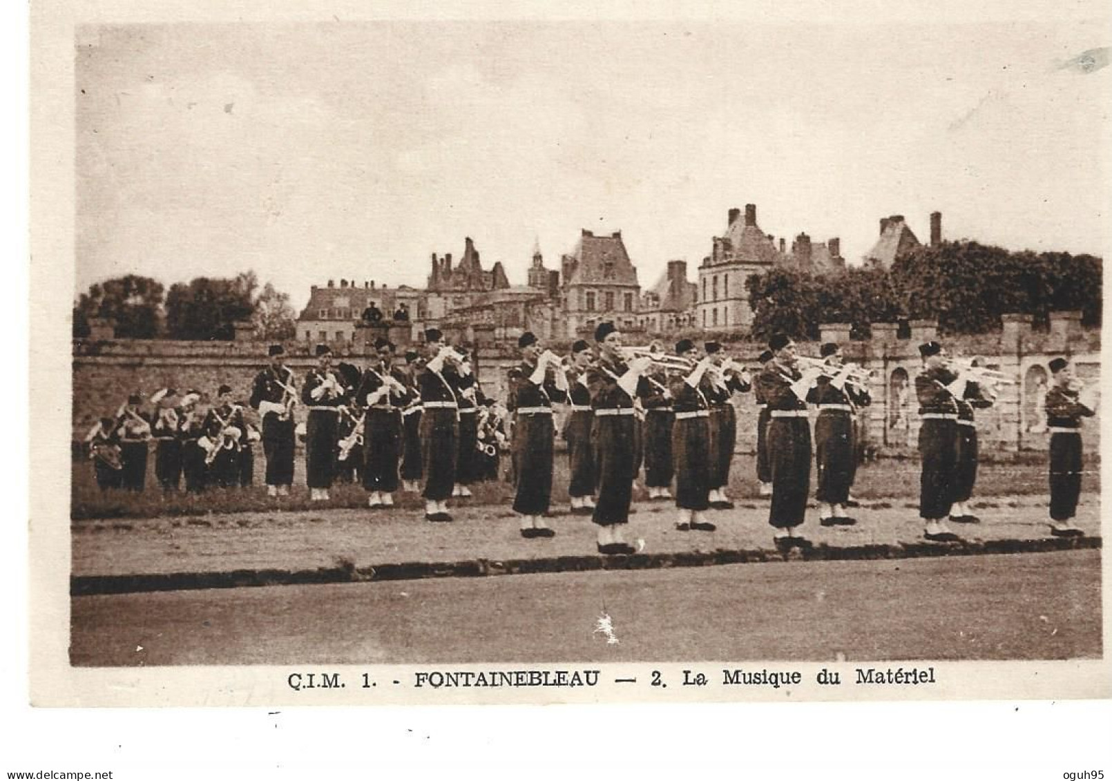 77 - FONTAINEBLEAU - La Musique Du Matériel  (fanfare) - Autres & Non Classés