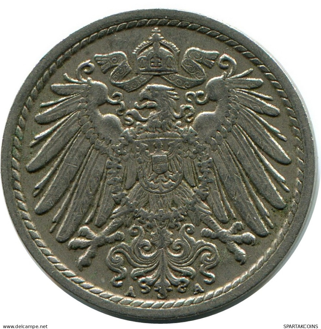 5 PFENNIG 1914 A GERMANY Coin #DB214.U.A - 5 Pfennig