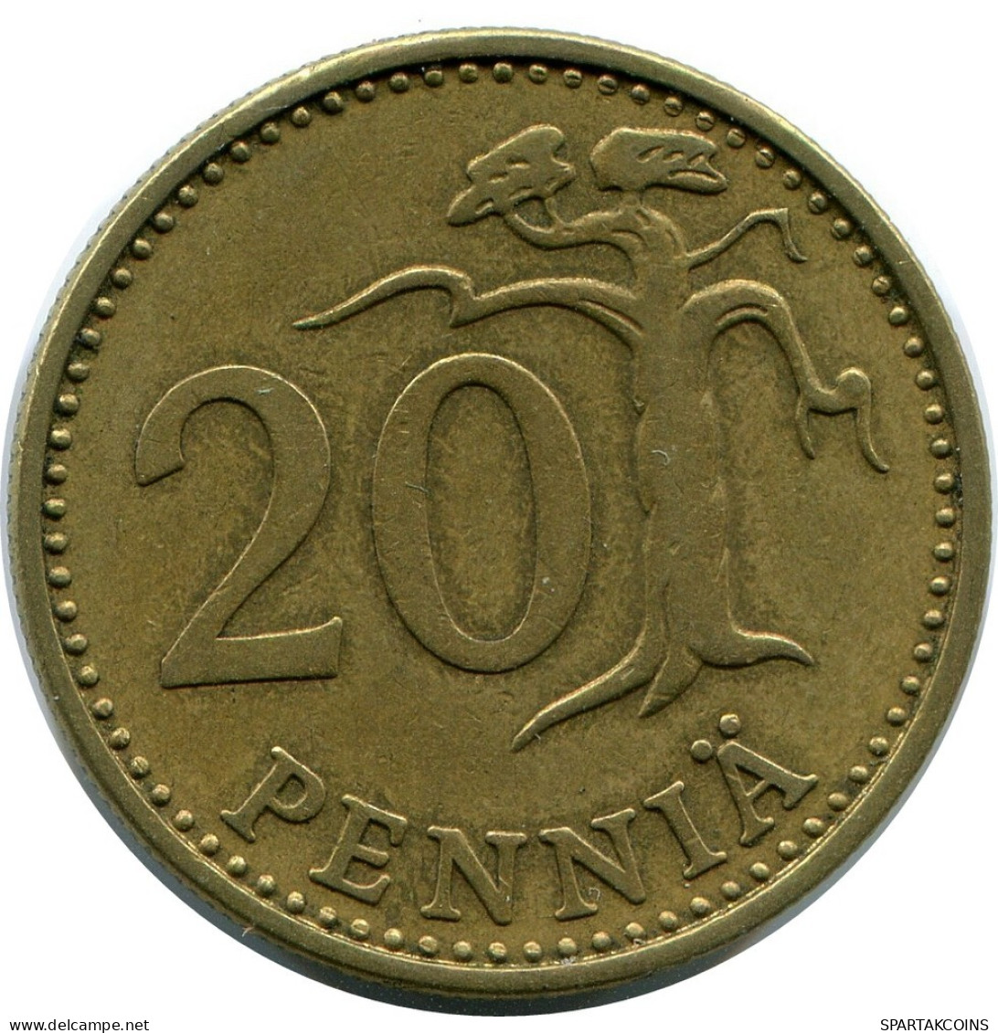 20 PENNIA 1963 FINNLAND FINLAND Münze #AR913.D.A - Finland