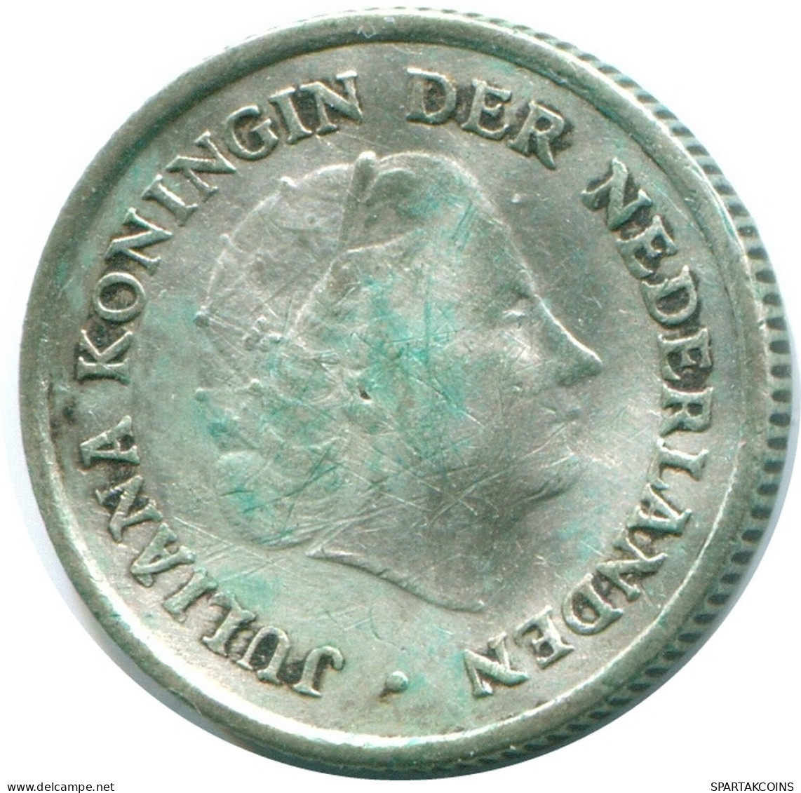 1/10 GULDEN 1960 ANTILLAS NEERLANDESAS PLATA Colonial Moneda #NL12336.3.E.A - Niederländische Antillen