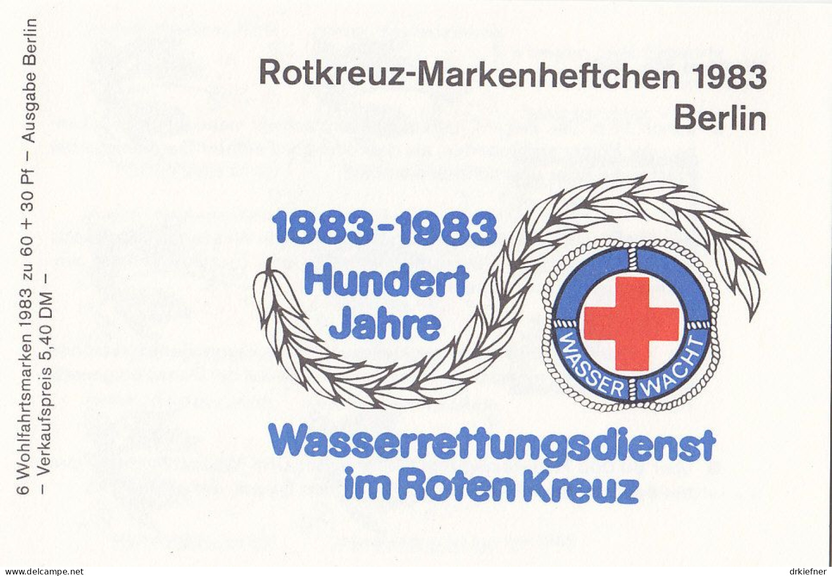 BERLIN  DRK-MH Mit 6x 704, Gestempelt, Formnummer "1", Rotes Kreuz, Wohlfahrt 1983 - Sonstige & Ohne Zuordnung