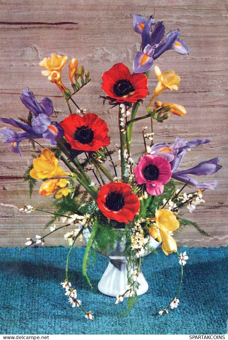 FLORES Vintage Tarjeta Postal CPSM #PAR209.A - Flowers