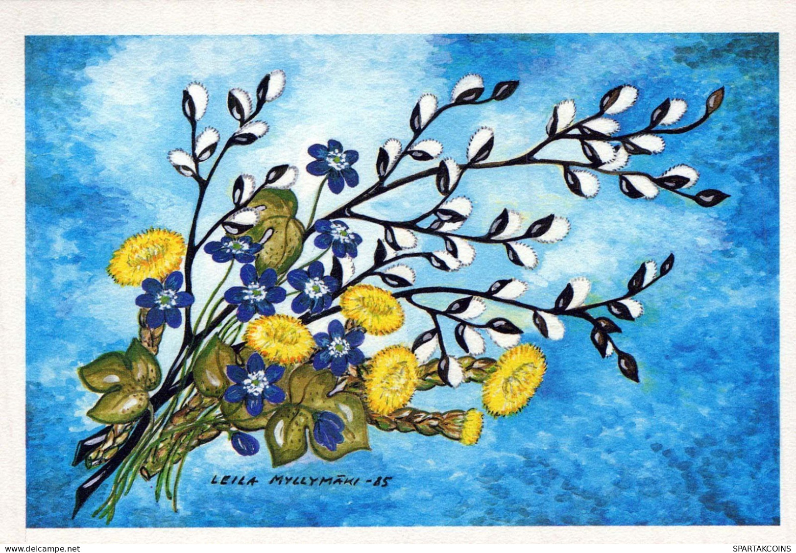 FLOWERS Vintage Ansichtskarte Postkarte CPSM #PAR042.A - Flowers