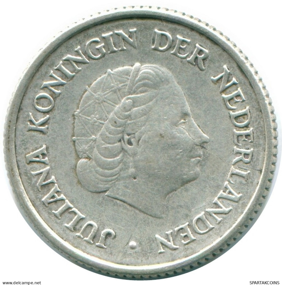 1/4 GULDEN 1954 ANTILLAS NEERLANDESAS PLATA Colonial Moneda #NL10849.4.E.A - Netherlands Antilles