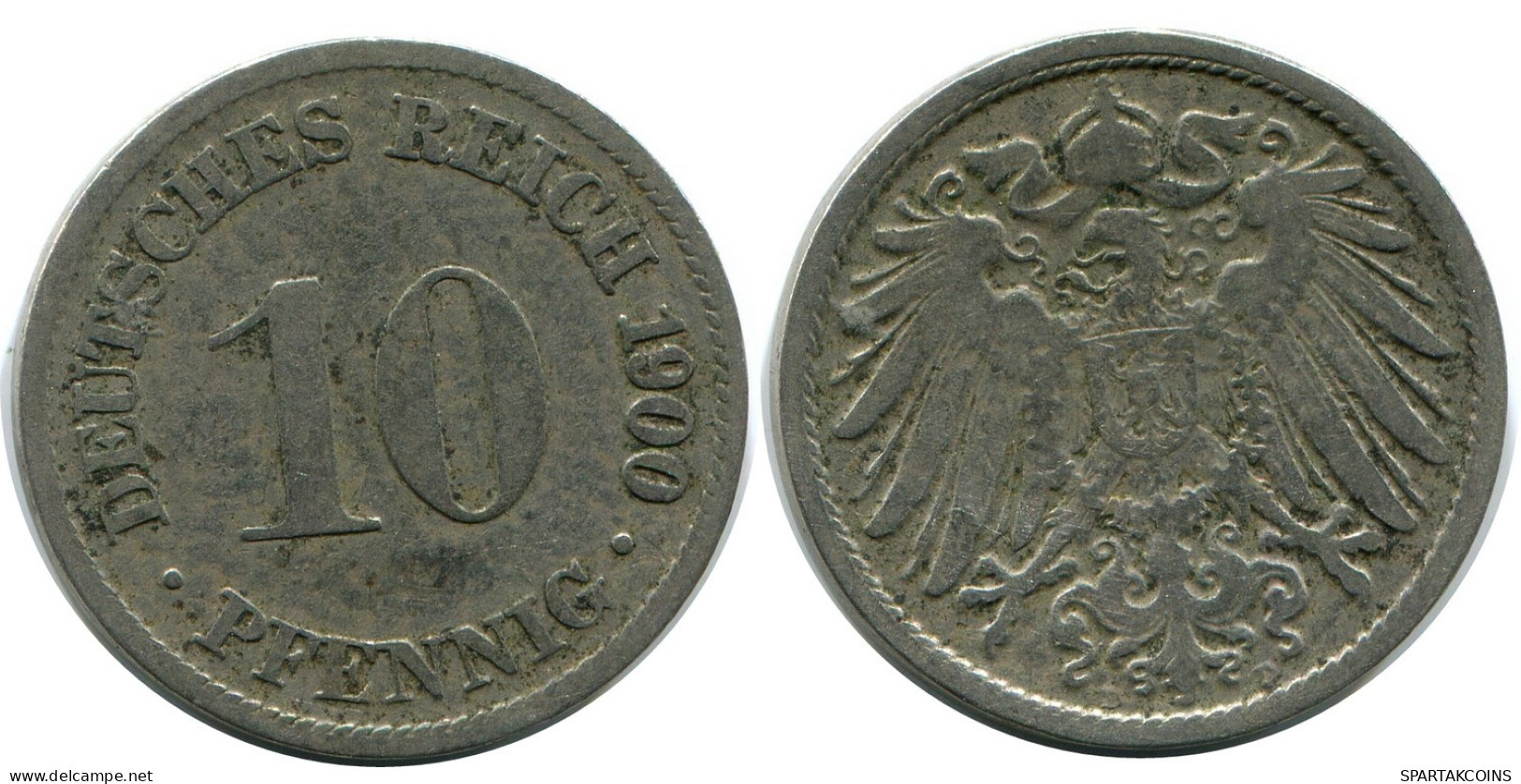 10 PFENNIG 1900 D GERMANY Coin #DB299.U.A - 10 Pfennig