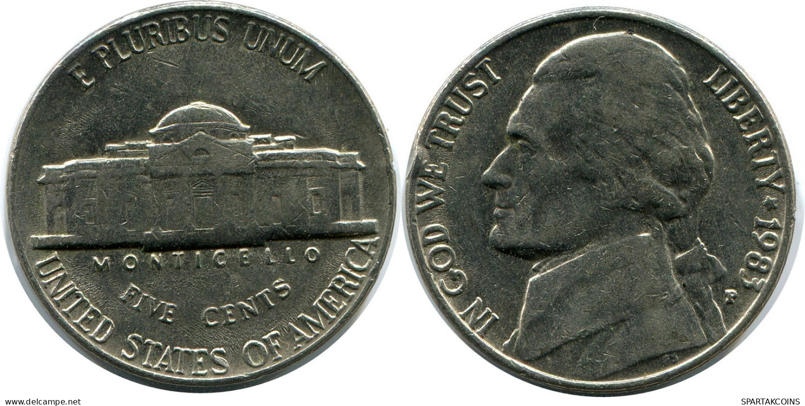 5 CENTS 1983 USA Coin #AZ260.U.A - E.Cents De 2, 3 & 20