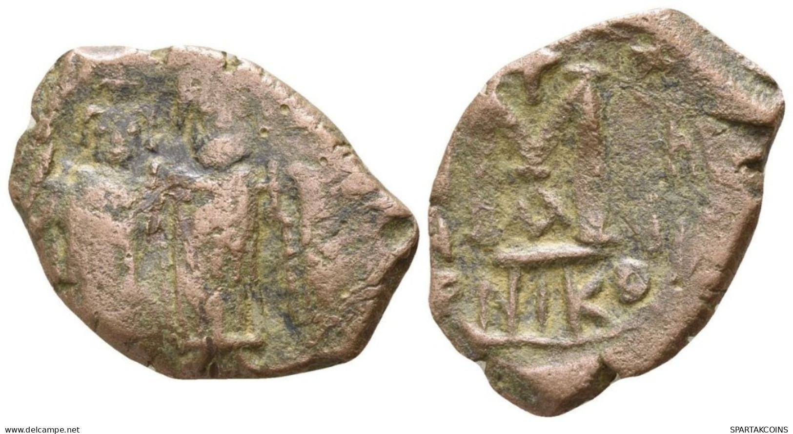 Heraclius CONSTANTINEMartina Follis 5.42g/23mm #ANT1052.12.F.A - Byzantines