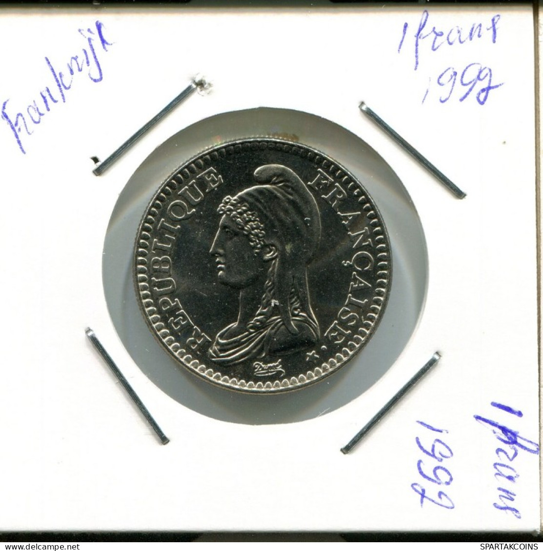 1 FRANC 1992 FRANCE Coin French Coin #AN978.U.A - 1 Franc