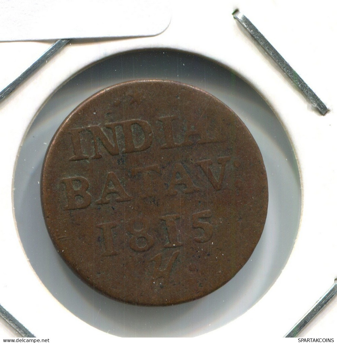 1815 BATAVIA VOC DUIT NEERLANDÉS NETHERLANDS Colonial Moneda #VOC2068.10.E.A - Indie Olandesi
