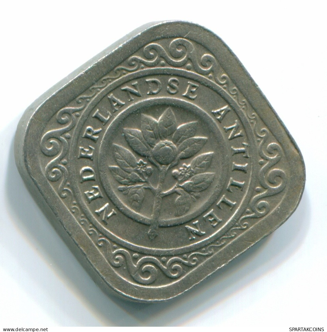 5 CENTS 1970 NIEDERLÄNDISCHE ANTILLEN Nickel Koloniale Münze #S12490.D.A - Nederlandse Antillen