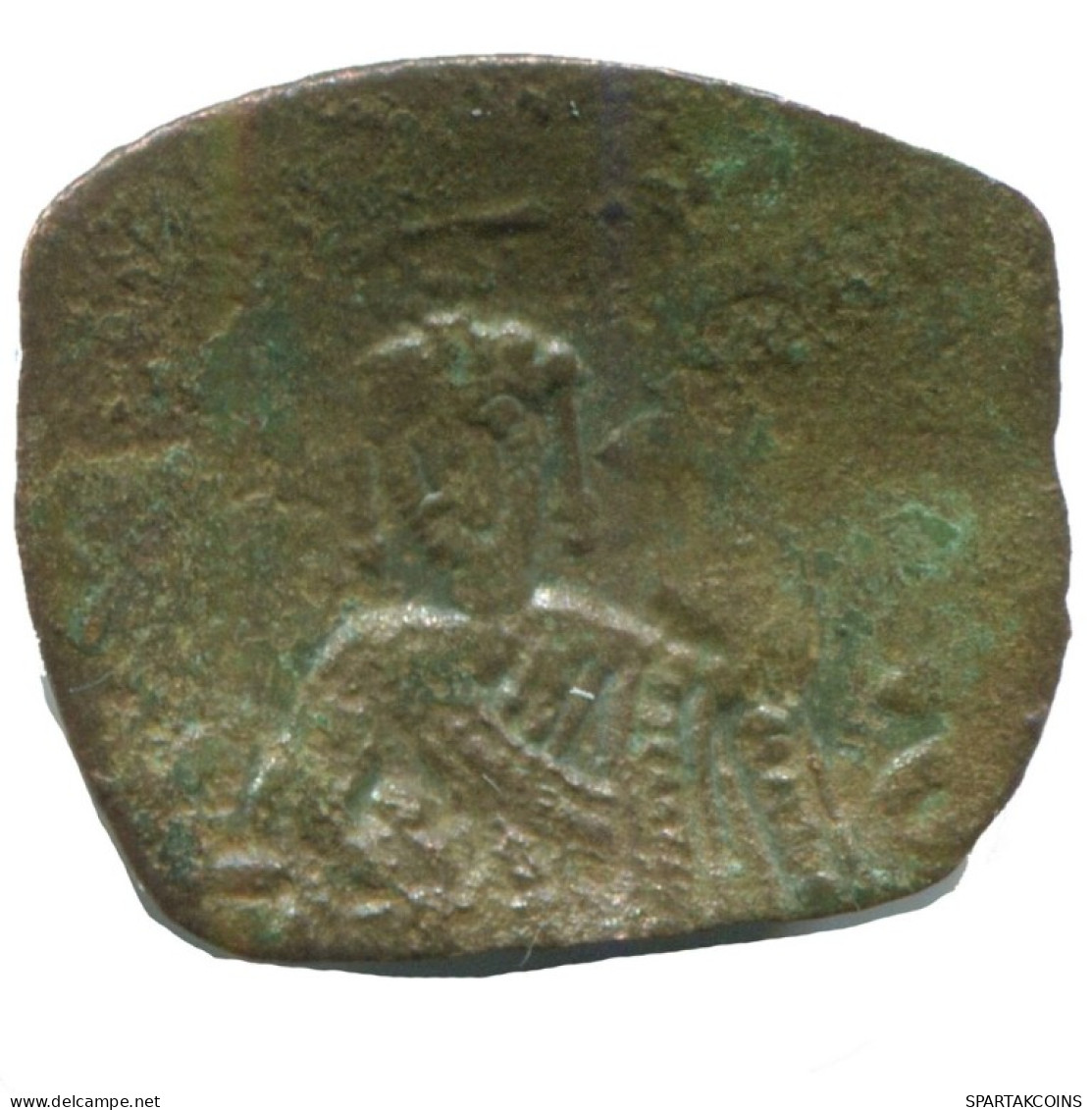 Authentique Original Antique BYZANTIN EMPIRE Trachy Pièce 0.6g/16mm #AG742.4.F.A - Byzantinische Münzen