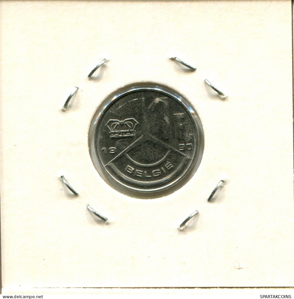 1 FRANC 1990 DUTCH Text BELGIEN BELGIUM Münze #BA549.D.A - 1 Franc