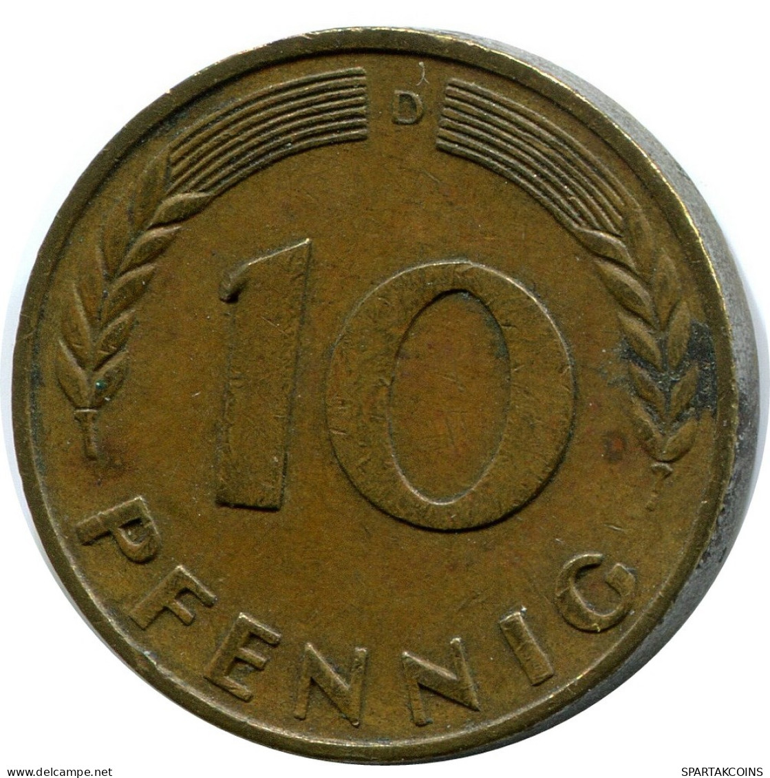 10 PFENNIG 1966 D BRD ALEMANIA Moneda GERMANY #AZ466.E.A - 10 Pfennig