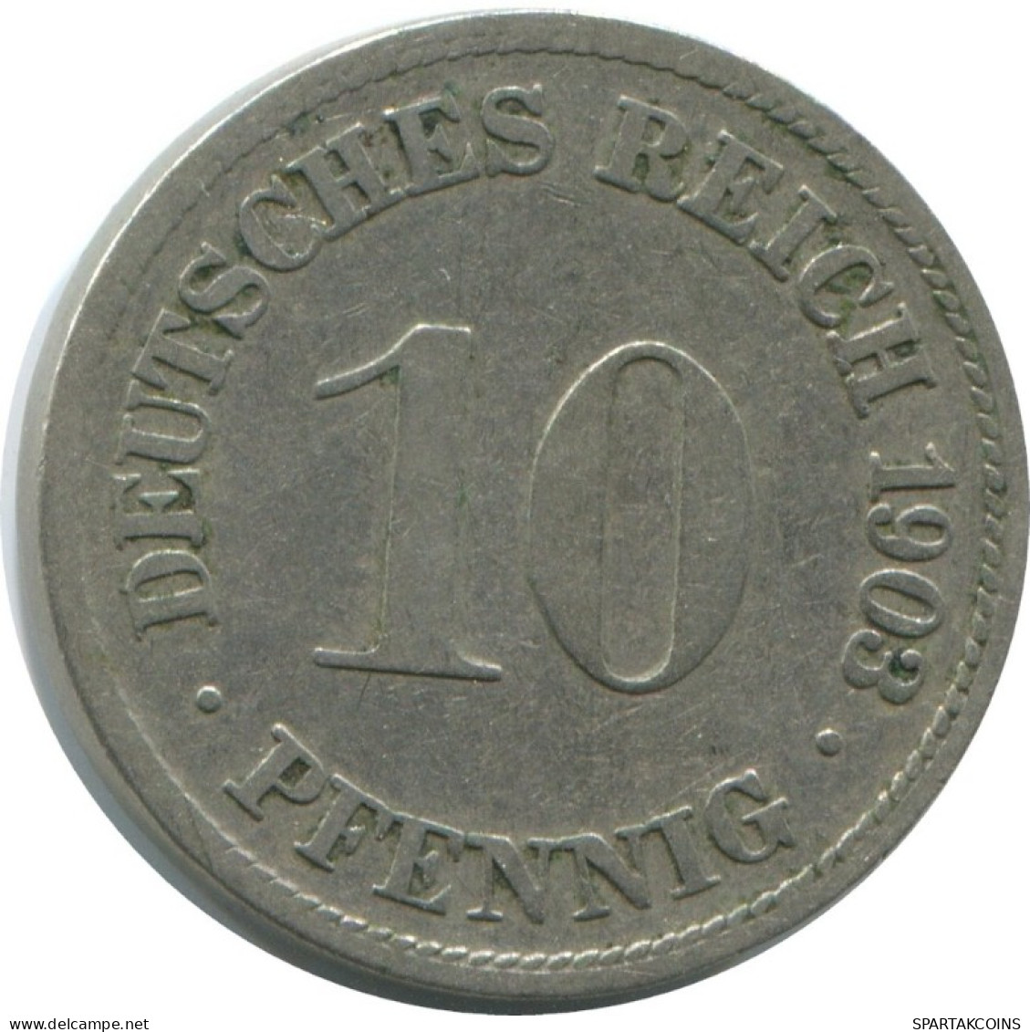 10 PFENNIG 1903 D GERMANY Coin #AE492.U.A - 10 Pfennig