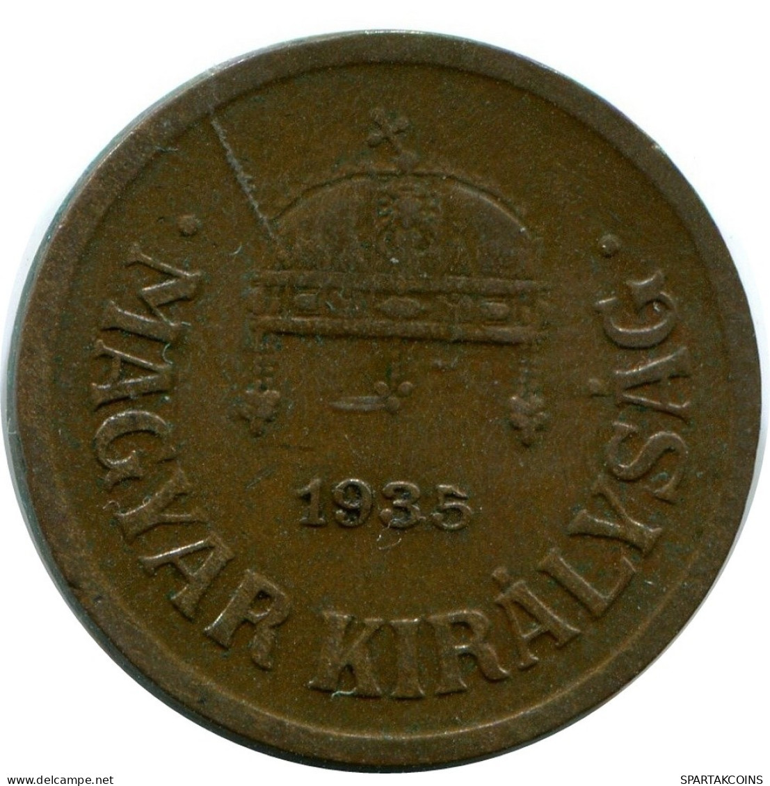 2 FILLER 1935 HONGRIE HUNGARY Pièce #AY624.F.A - Hongrie