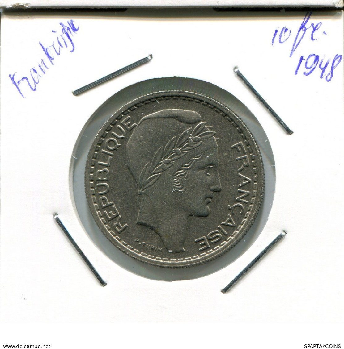 10 FRANCS 1948 FRANCIA FRANCE Moneda #AP002.E.A - 10 Francs