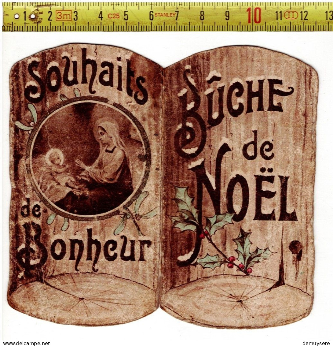 Kl 5312 - BUCHE DE NOEL - SOUHAITS DE BONHEUR - Devotion Images