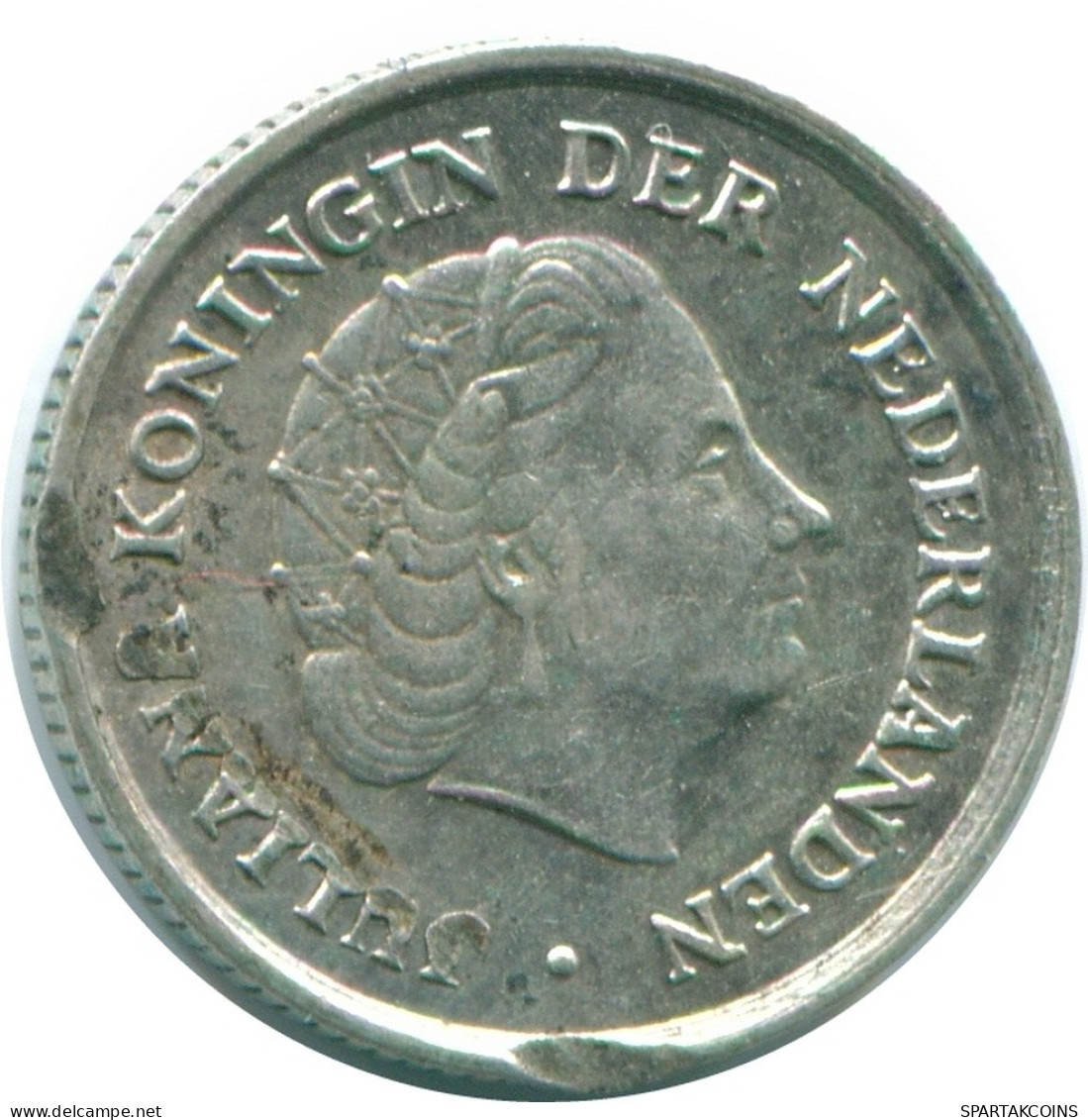 1/10 GULDEN 1966 ANTILLAS NEERLANDESAS PLATA Colonial Moneda #NL12757.3.E.A - Antilles Néerlandaises
