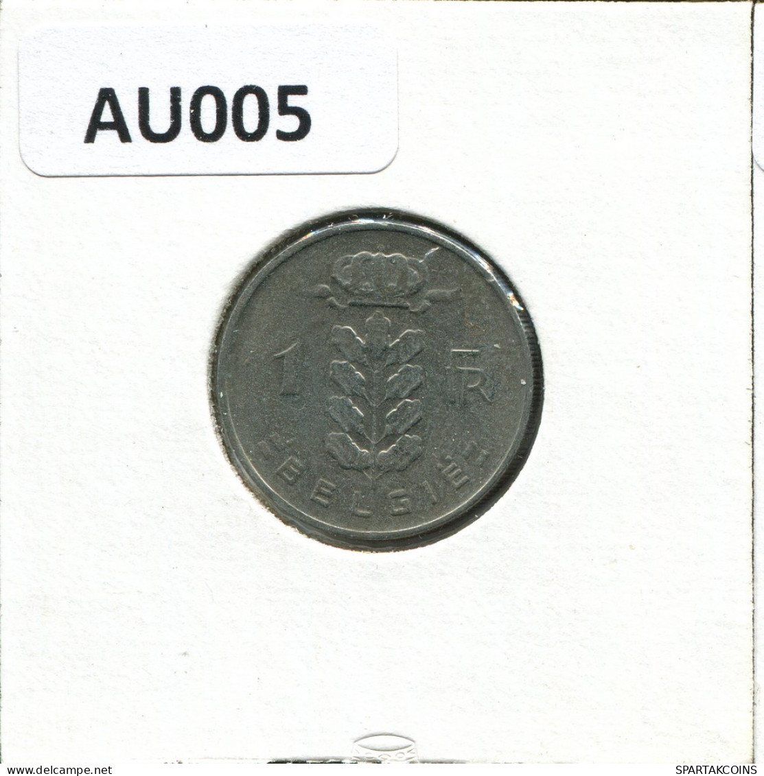 1 FRANC 1966 DUTCH Text BELGIQUE BELGIUM Pièce #AU005.F.A - 1 Franc