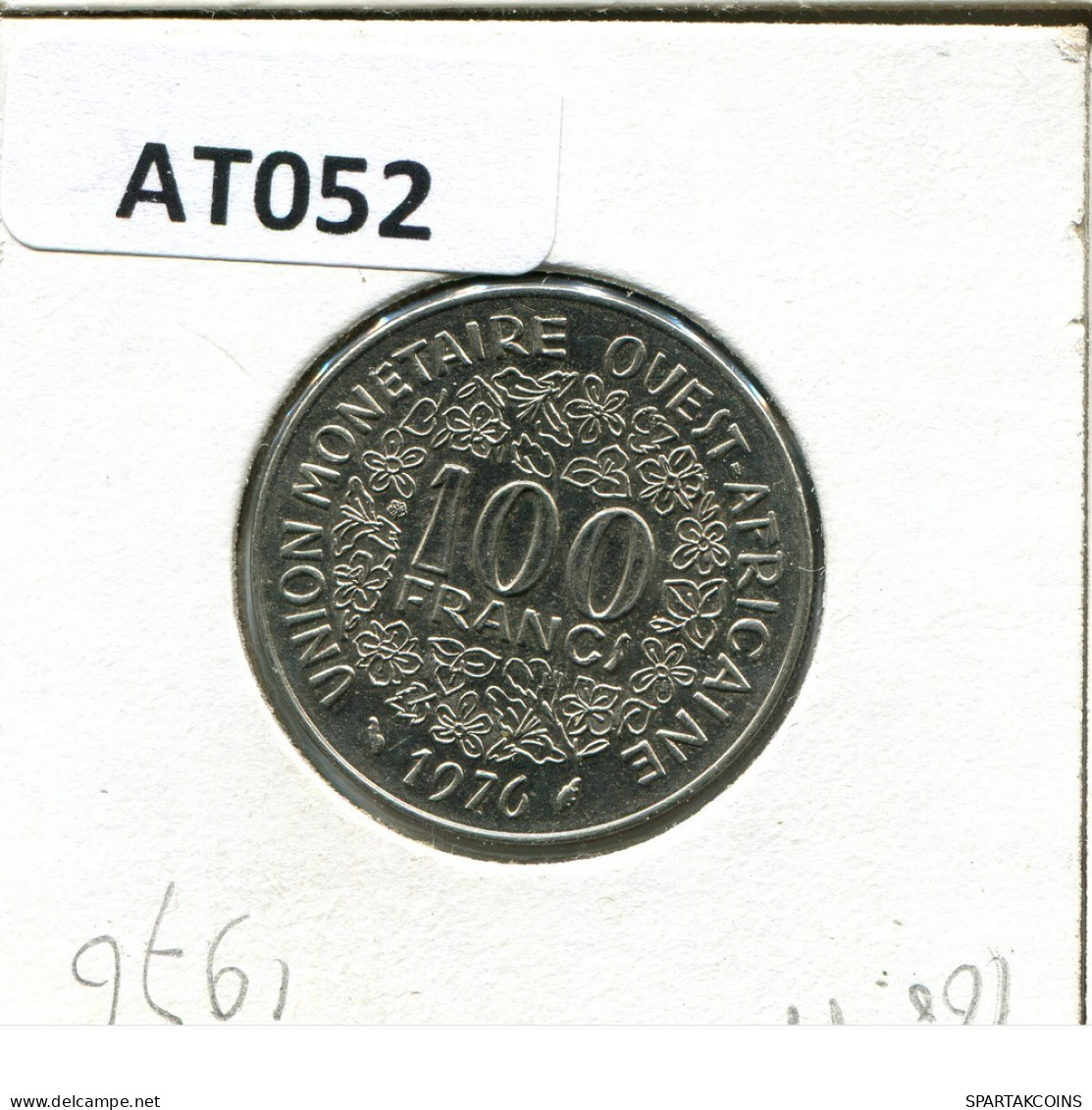 100 FRANCS CFA 1976 Western African States (BCEAO) Moneda #AT052.E.A - Otros – Africa