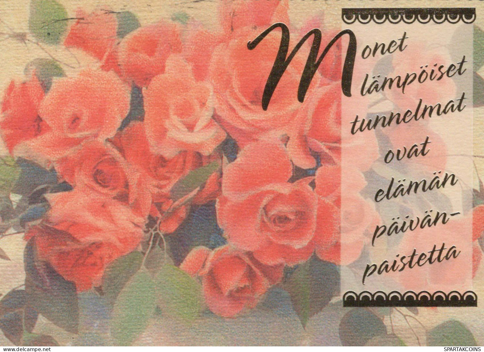 FLOWERS Vintage Postcard CPSM #PBZ144.A - Flowers