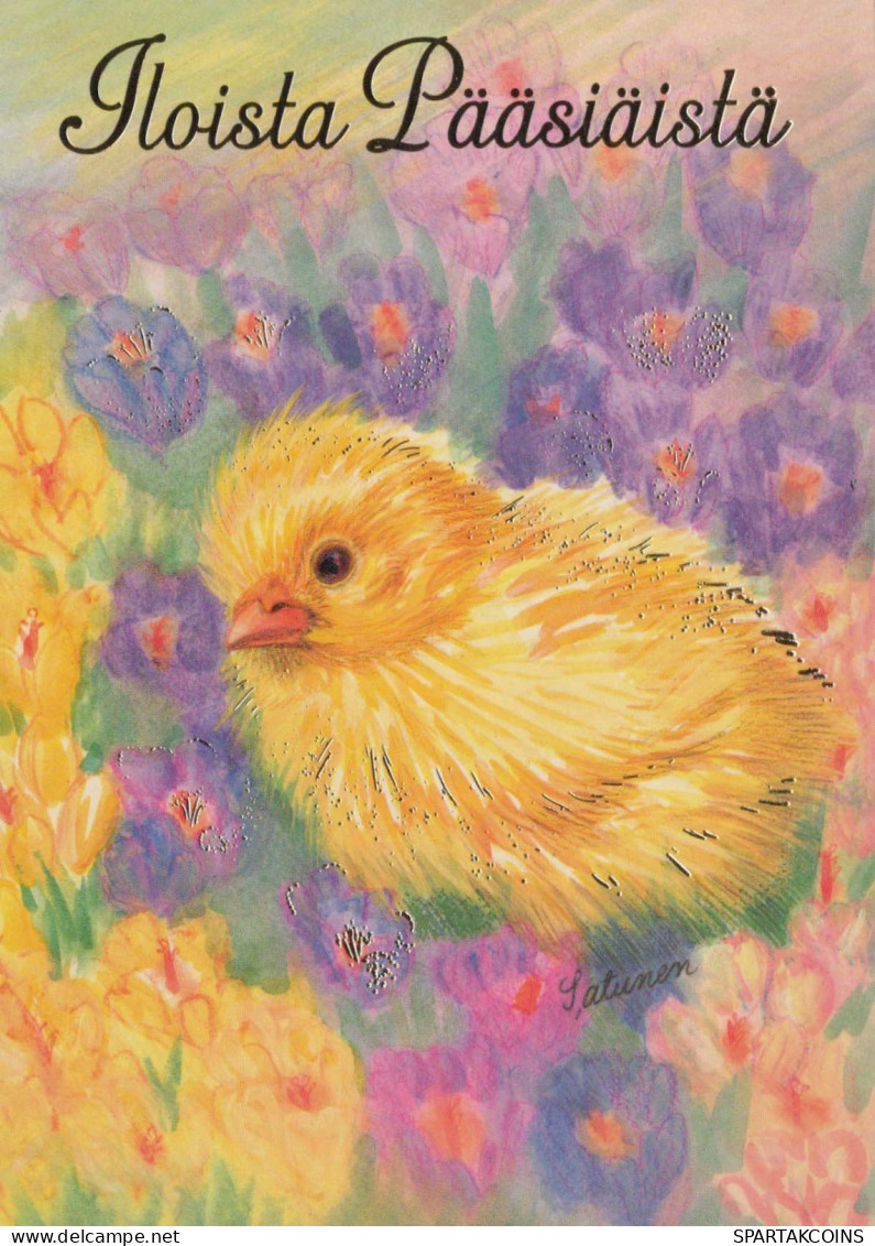 EASTER CHICKEN EGG Vintage Postcard CPSM #PBP022.A - Ostern