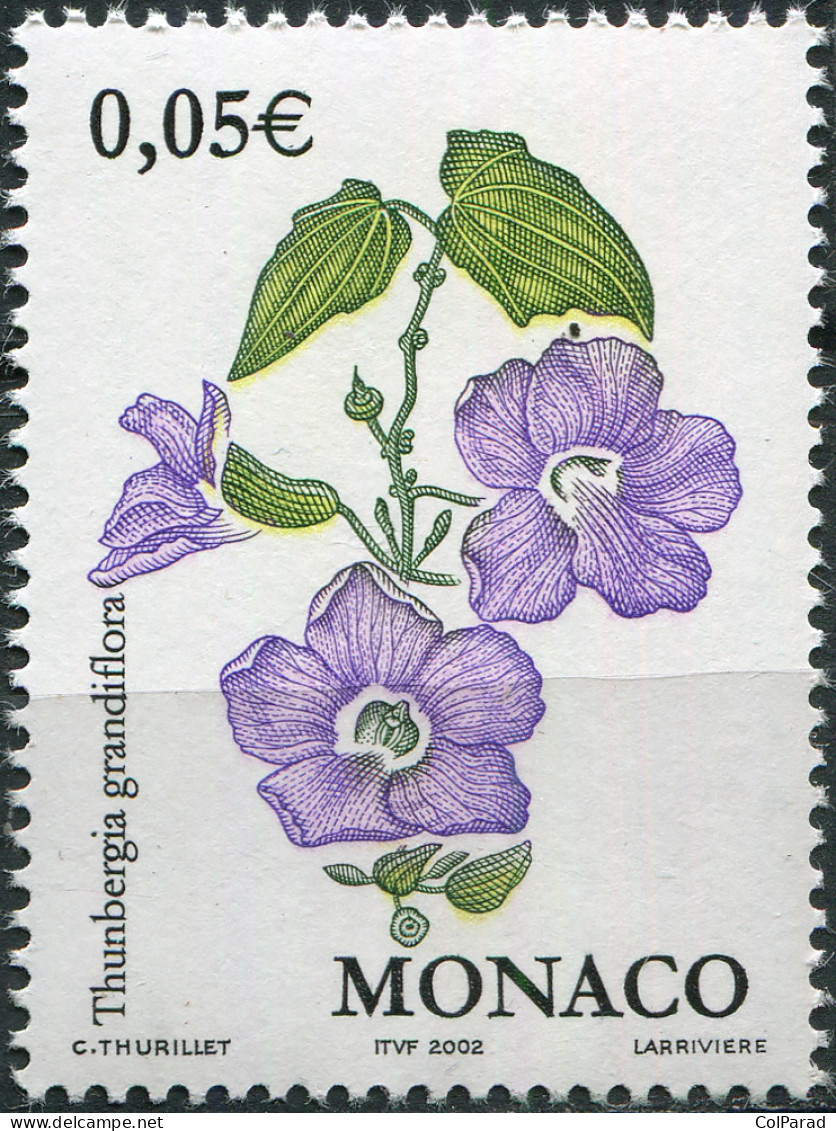 MONACO - 2002 - STAMP MNH ** - Blue Skyflower (Thunbergia Grandiflora) - Unused Stamps